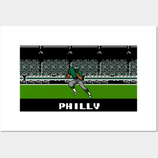 8-Bit Running Back - Philadelphia Posters and Art